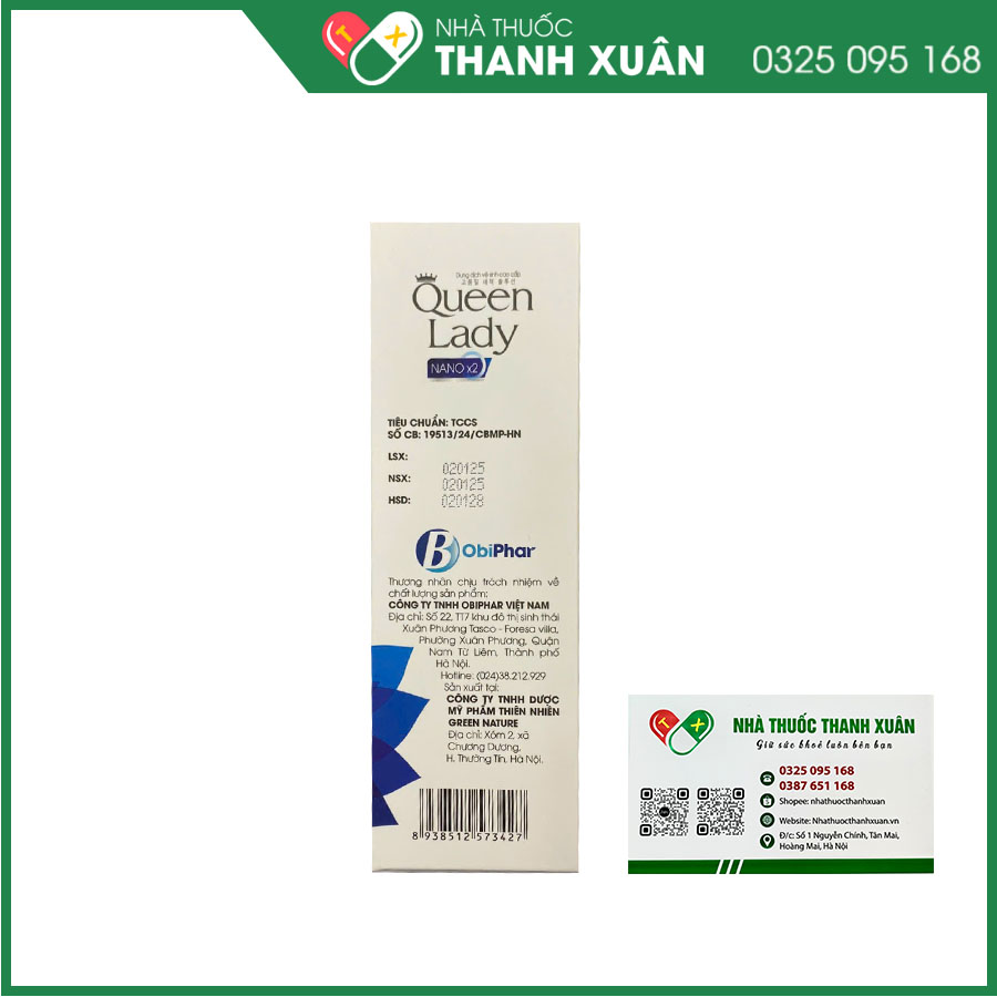 Dung dịch vệ sinh cao cấp tạo bọt Queen Lady
